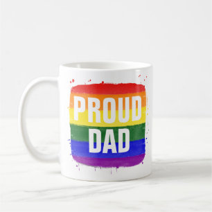 LGBTQ Flag Proud Vater Kaffee Tasse