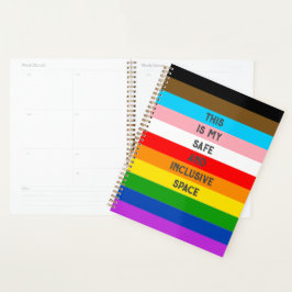 LGBTQ-Flag-Regenbogen mit benutzerdefinierbarer St Planer