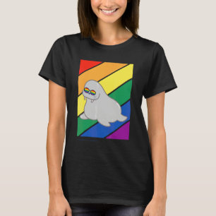 Lgbtq-Flagge Gay Pride Monat Regenbogen Walross Lg T-Shirt
