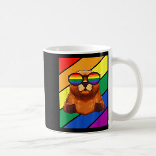 Lgbtq-Flagge Gay Pride Month Murmeltier mit Lgbt G Kaffeetasse