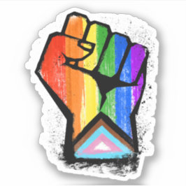 LGBTQ-FORTSCHRITT ERSTE AUFKLEBER
