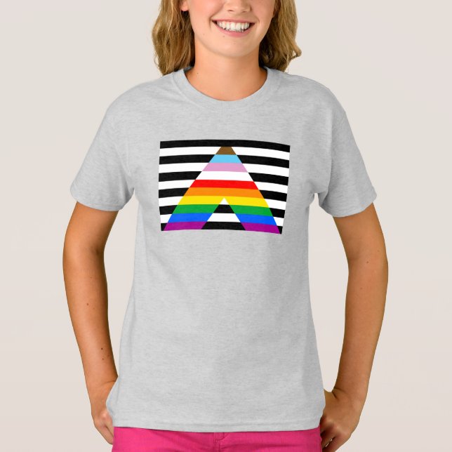 LGBTQ-Fortschrittsanzeiger T-Shirt (Vorderseite)