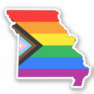LGBTQ-Fortschrittsbericht für den Staatsstolz Miss Aufkleber