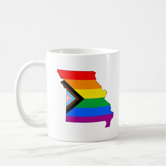 LGBTQ-Fortschrittsbericht für den Staatsstolz Miss Kaffeetasse (Links)