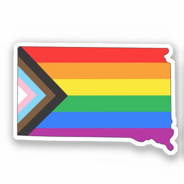 LGBTQ-Fortschrittspreis für den Staatsstolz South  Aufkleber (Vorderseite)