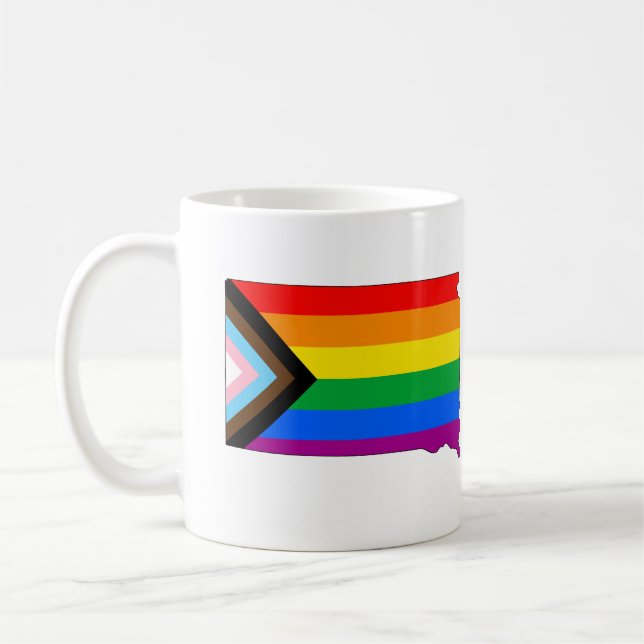 LGBTQ-Fortschrittspreis für den Staatsstolz South  Kaffeetasse (Links)