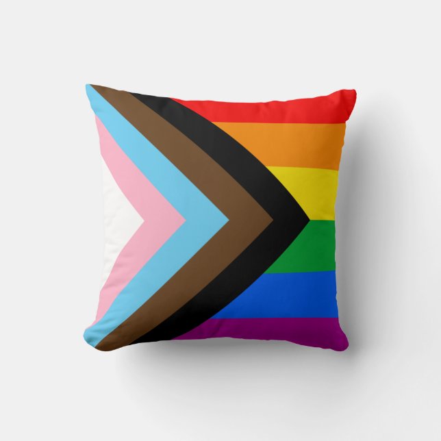 LGBTQ+-Fortschrittsstolz Kissen (Vorderseite)