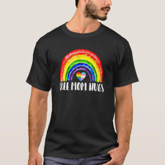 Lgbtq Freie Mama Hugs Gay Pride Lgbt Ally Rainbow T-Shirt