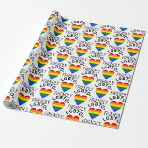 lgbtq-freundliches Stolpersymbol Liebe Gay Lgbt ra Geschenkpapier