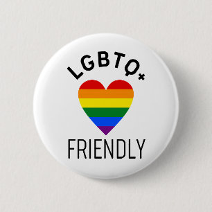lgbtq freundliches Stolz Flaggensymbol Liebe Gay L Button