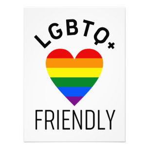 lgbtq freundliches Stolz Flaggensymbol Liebe Gay L Fotodruck
