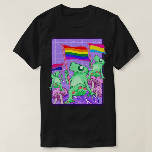 LGBTQ Frosch, nur gefroren, LGBT, Pride Panseual B T-Shirt (Design vorne)