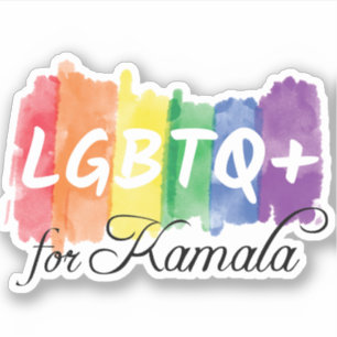 LGBTQ für Kamala Rainbow Gay Pride Notebook Aufkleber