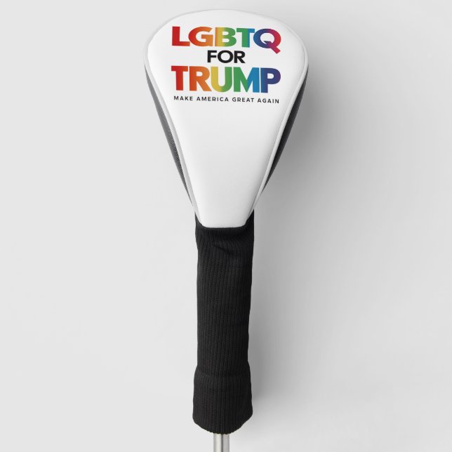 LGBTQ FÜR TRUMP GAY LESBIAN FÜR TRUMP 2024 GOLF HEADCOVER (Vorderseite)