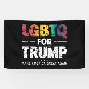 LGBTQ FÜR TRUMP SCHWUL LESBISCH FÜR TRUMP 2024 BANNER