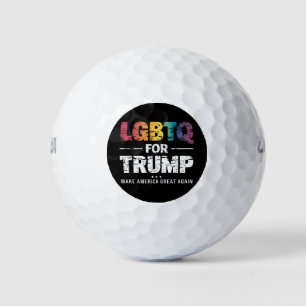 LGBTQ FÜR TRUMP SCHWULE LESBEN FÜR TRUMP 2024 GOLFBALL