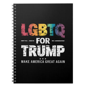 LGBTQ FÜR TRUMP SCHWULE LESBEN FÜR TRUMP 2024  NOTIZBLOCK