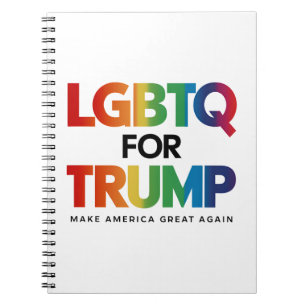 LGBTQ FÜR TRUMP SCHWULE LESBEN FÜR TRUMP 2024  NOTIZBLOCK