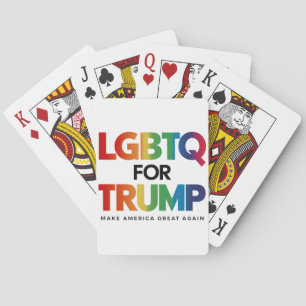 LGBTQ FÜR TRUMP SCHWULE LESBEN FÜR TRUMP 2024  SPIELKARTEN