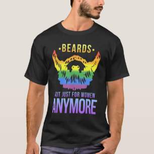 Lgbtq Gay Beard Que Rainbow T-Shirt
