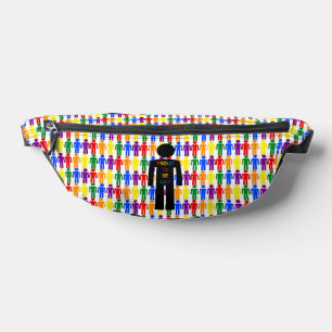 LGBTQ Gay Man Silhouette und Regenbogen Männer Bauchtasche