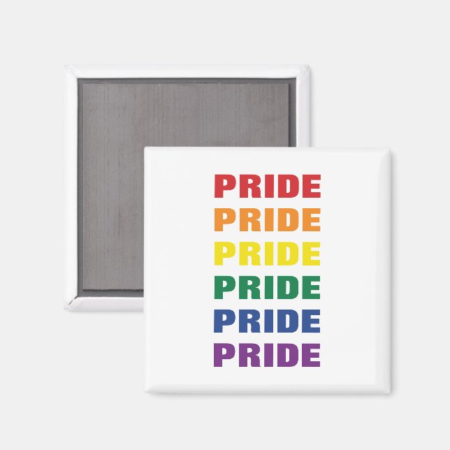 LGBTQ-Gay Pride Anpassbarer, mehrfacher Text Magnet (Vorderseite/Rückseite)