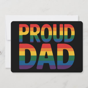 LGBTQ-Gay Pride der Proud-Vater-Familie Ally Rainb Einladung