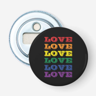 LGBTQ Gay Pride-Liebe Anpassbare, mehrfache Text Flaschenöffner