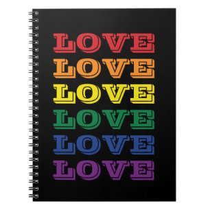 LGBTQ Gay Pride-Liebe Anpassbare, mehrfache Text Notizblock
