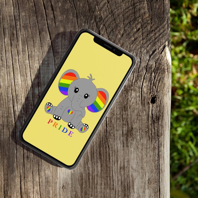 LGBTQ-Gay Pride - niedlicher Elefant mit Regenboge Case-Mate iPhone Hülle (Von Creator hochgeladen)