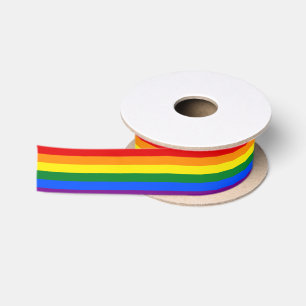LGBTQ Gay Pride-Regenbogen-Flagge Satinband