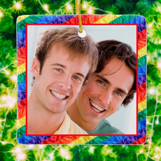 LGBTQ+ Gay Pride-Regenbogenflagge - Benutzerdefini Keramikornament (Von Creator hochgeladen)