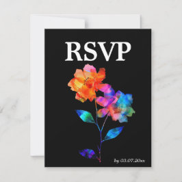 🌈 LGBTQ Gemeinsam Fliegen Blüten & Stolz RSVP Karte