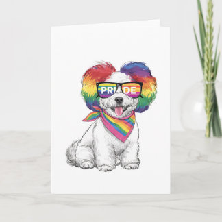 LGBTQ+ General Greetings Card - Rainbow Pup Einladung