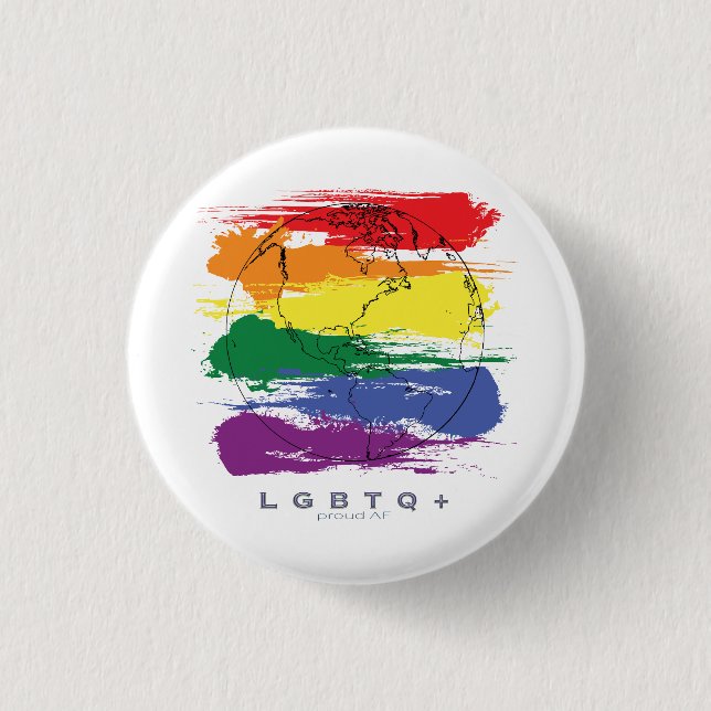 LGBTQ+ Global Proof AF Button (Vorderseite)