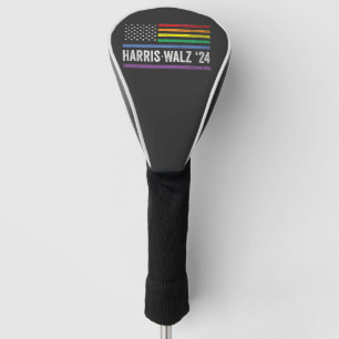 LGBTQ Harris Walz American Flag Election 2024 Golf Headcover