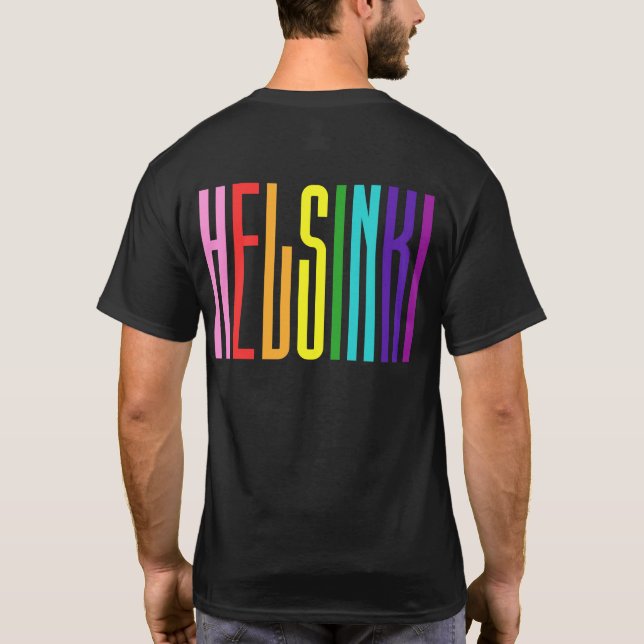 LGBTQ Helsinki Gay Pride LGBT T-Shirt (Rückseite)
