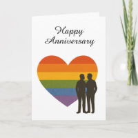LGBTQ+ Herzstolperjubiläum - Gay Couple Liebe