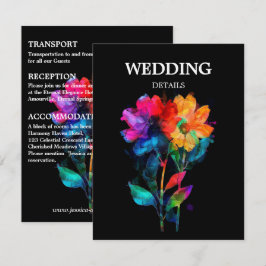 🌈 LGBTQ Hochzeits DETAILS Petals & Pride Begleitkarte