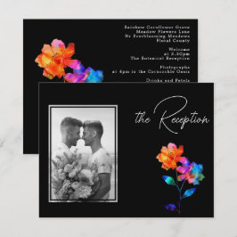 🌈 LGBTQ Hochzeitsempfang & Foto Petals & Pride Begleitkarte
