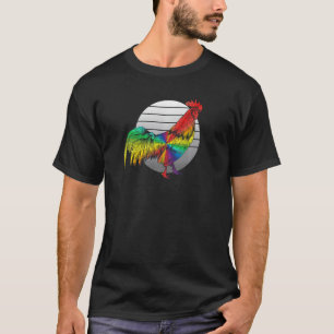 LGBTQ Hühnerschwulen Männer Bauer Regenbogen-Prix  T-Shirt