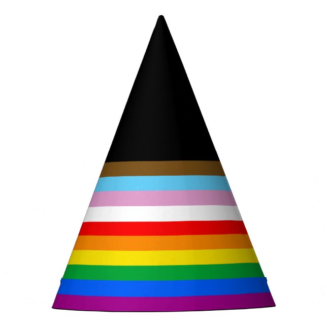 LGBTQ+ INKLUSIVE PRIDE FLAG PARTYHÜTCHEN (Vorderseite)