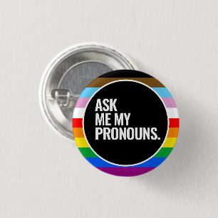 LGBTQ+-inklusive Pride-Flagge Button