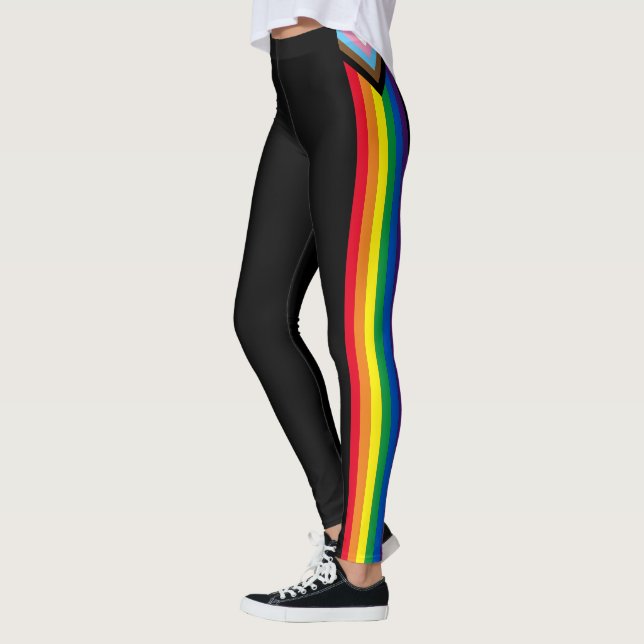 Lgbtq Inklusive Regenbogenflagge Gay Pride schwarz Leggings (Links)