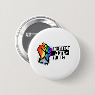 LGBTQ-Jugend schützen Button