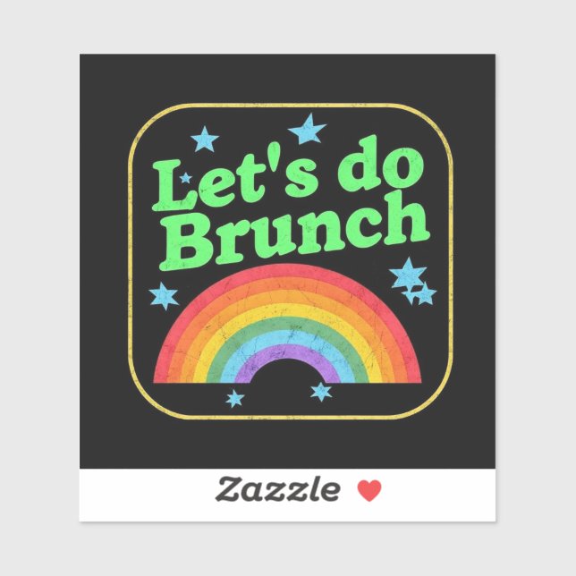 lgbtq lasse Brunch Aufkleber (Blatt)
