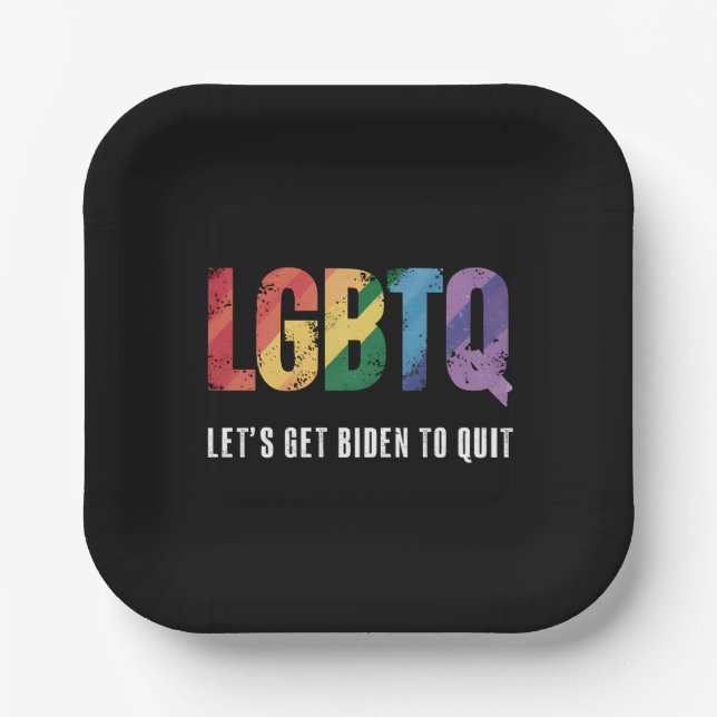 LGBTQ Lasse, sich zu einem Gay Pride zu machen Pappteller (Vorderseite)