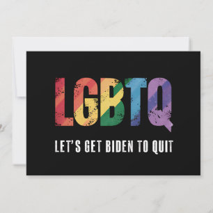 LGBTQ Lasst Biden Gay Pride aufgeben Einladung