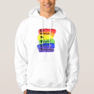 LGBTQ -Lasst das Geschlecht frei von Intoleranz se Hoodie
