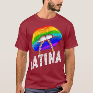 LGBTQ Latina Queen Strong Gay Women T-Shirt